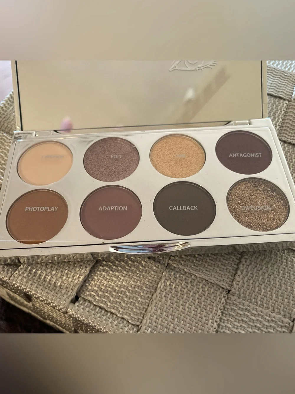 BELLE EN ARGENT 'Plum Premonition' Eyeshadow Palette - 8 shades - NEVER USED